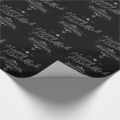 Faux Glitter Hanukkah Cadeaupapier (Hoek)