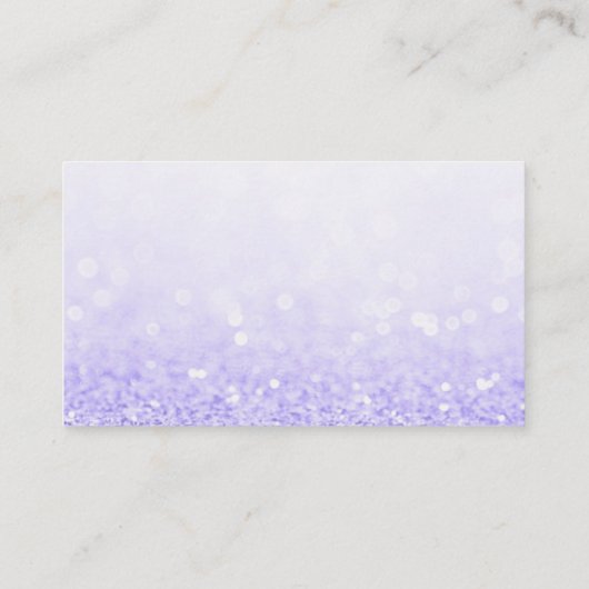 Faux Glitter Hartelijk dank Visitekaartje (Achterkant)