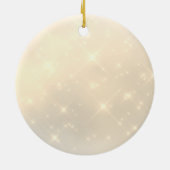 faux glitter honey bee keramisch ornament (Achterkant)