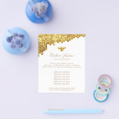 faux glitter honingraat flyer (Enkel)