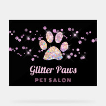 faux glitter huisdier salon