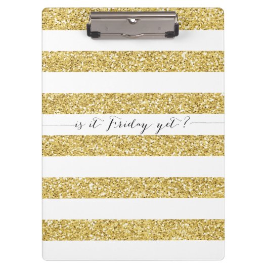 Faux Glitter is het nog vrijdag? Klembord (Voorkant)