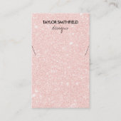 Faux Glitter Ketting Display Visitekaartje (Voorkant)