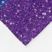 Faux Glitter LGBTQ Pride Rainbow Flag Fleece Deken (Hoek)