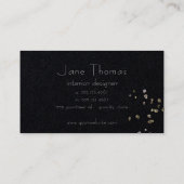 Faux glitter lint visitekaartje (Achterkant)