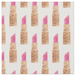 Faux Glitter Lipstick Makeup Beauty Patroon Stof