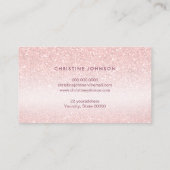 faux glitter lotus logo loyalty visitekaartje (Achterkant)