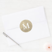 Faux Glitter Monogram Sticker (Envelop)