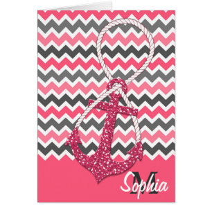 faux glitter nautical anchor infinity symbool