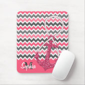 faux glitter nautical anchor infinity symbool muismat (Met muis)