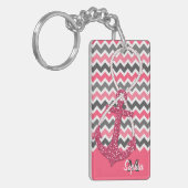 faux glitter nautical anchor infinity symbool sleutelhanger (Voorkant Links)