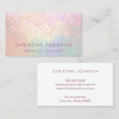 faux glitter-ontwerp visitekaartje (Voorkant / Achterkant)