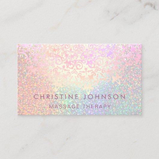 faux glitter-ontwerp visitekaartje (Voorkant)