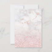 Faux glitter op marmer Eerste Heilige Communie Kaart (Achterkant)