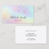 FAUX glitter op pastelkleuren Visitekaartje (Voorkant / Achterkant)