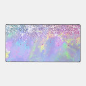 Faux glitter opaal visitekaartje bureaumat (Voorkant)