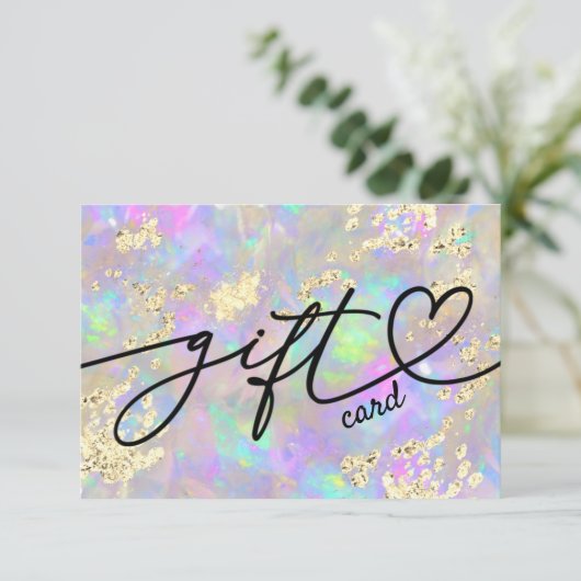 faux glitter opal gift (Staand voorkant)