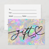 faux glitter opal gift (Voorkant / Achterkant)