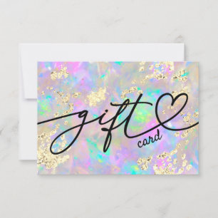 faux glitter opal gift