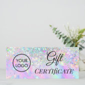 faux glitter opal logo gift (Staand voorkant)