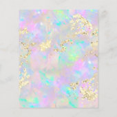 faux glitter opal mineral design flyer (Achterkant)