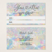 faux glitter opal Nomcard Visitekaartje (Voorkant /achterkant)