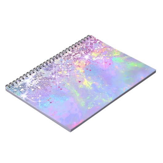 faux glitter opal notitieboek (Linkerzijde)