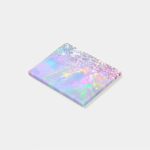 faux glitter opal post-it® notes