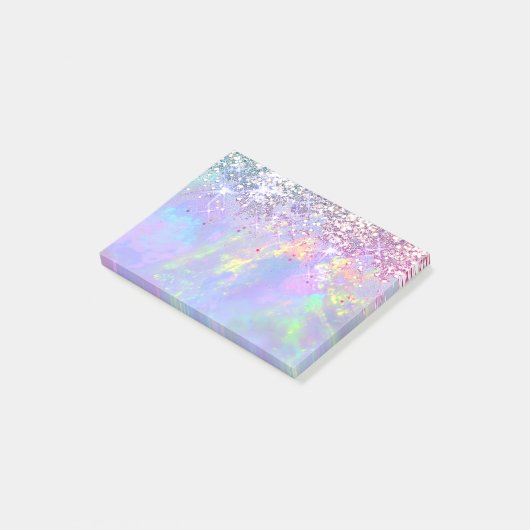faux glitter opal post-it® notes (Schuin)