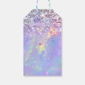 Faux Glitter Opal Product Gift labels Cadeaulabel (Achterkant)