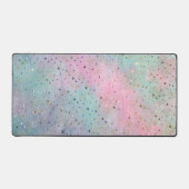 Faux Glitter Pastel Kleuren Ontwerp Bureaumat (Voorkant)