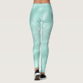 Faux Glitter Pastel Sparkle Elegant Shiny Chic Leggings (Achterkant)