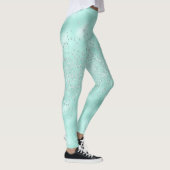 Faux Glitter Pastel Sparkle Elegant Shiny Chic Leggings (Rechts)