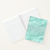 Faux Glitter Pastel Sparkle Elegant Shiny Chic Notitieboek (Binnen)