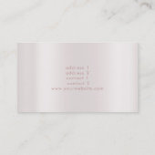 faux glitter piano op FAUX metallic effect Visitekaartje (Achterkant)