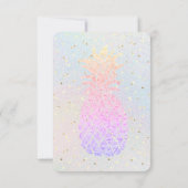faux glitter pineapple decor verjaardag kaart (Achterkant)