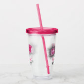 Faux Glitter Pink Cowgirl Bachelorette Acryl Drinkbeker (Links)