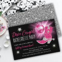 Faux Glitter Pink Cowgirl Bachelorette