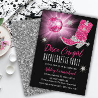 Faux Glitter Pink Cowgirl Bachelorette