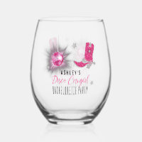 Faux Glitter Pink Cowgirl Bachelorette