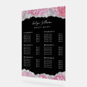 Faux Glitter Pink Sequin prijslijst Acryl Bord (Hoek)