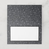 Faux Glitter Place-kaart Plaatskaartje (Buitenkant ongevouwen)