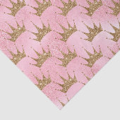 Faux glitter Princess golden crown tissue Tissuepapier (Detail)