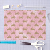 Faux glitter Princess golden crown tissue Tissuepapier (Craft)