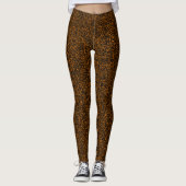Faux Glitter Print Mode Leggings (Voorkant)