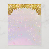 faux glitter Queen Bee flyer (Achterkant)