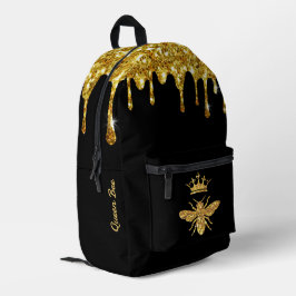 faux glitter Queen Bee ontwerp Bedrukte Rugzak