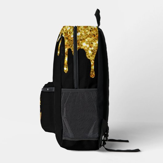 faux glitter Queen Bee ontwerp Bedrukte Rugzak (Rechts)