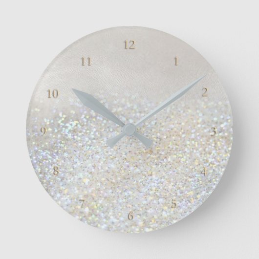faux glitter ronde klok (Voorkant)