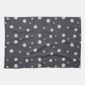 FAUX glitter roos goudkleurig gestippeld Theedoek (Horizontaal)